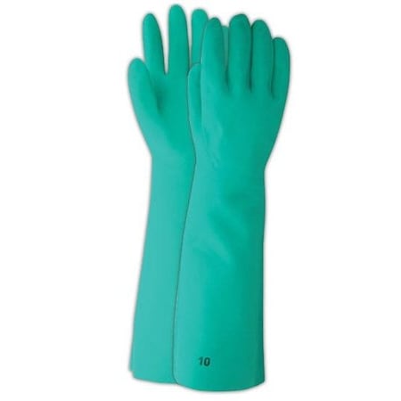Magid Chemical Resistant Gloves, Green, 10, 12 PK WU19-10